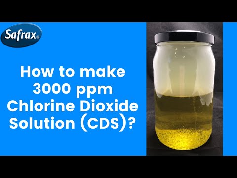 How to make 3000 ppm Chlorine Dioxide Solution (CDS)