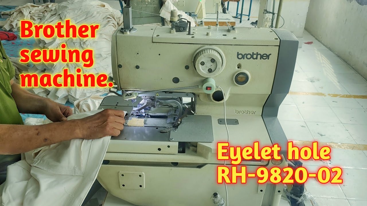 Brother RH-9820-02 Electronic Eyelet Button Hole #juki #Brother #Pegasus #Jack #Sun star #49