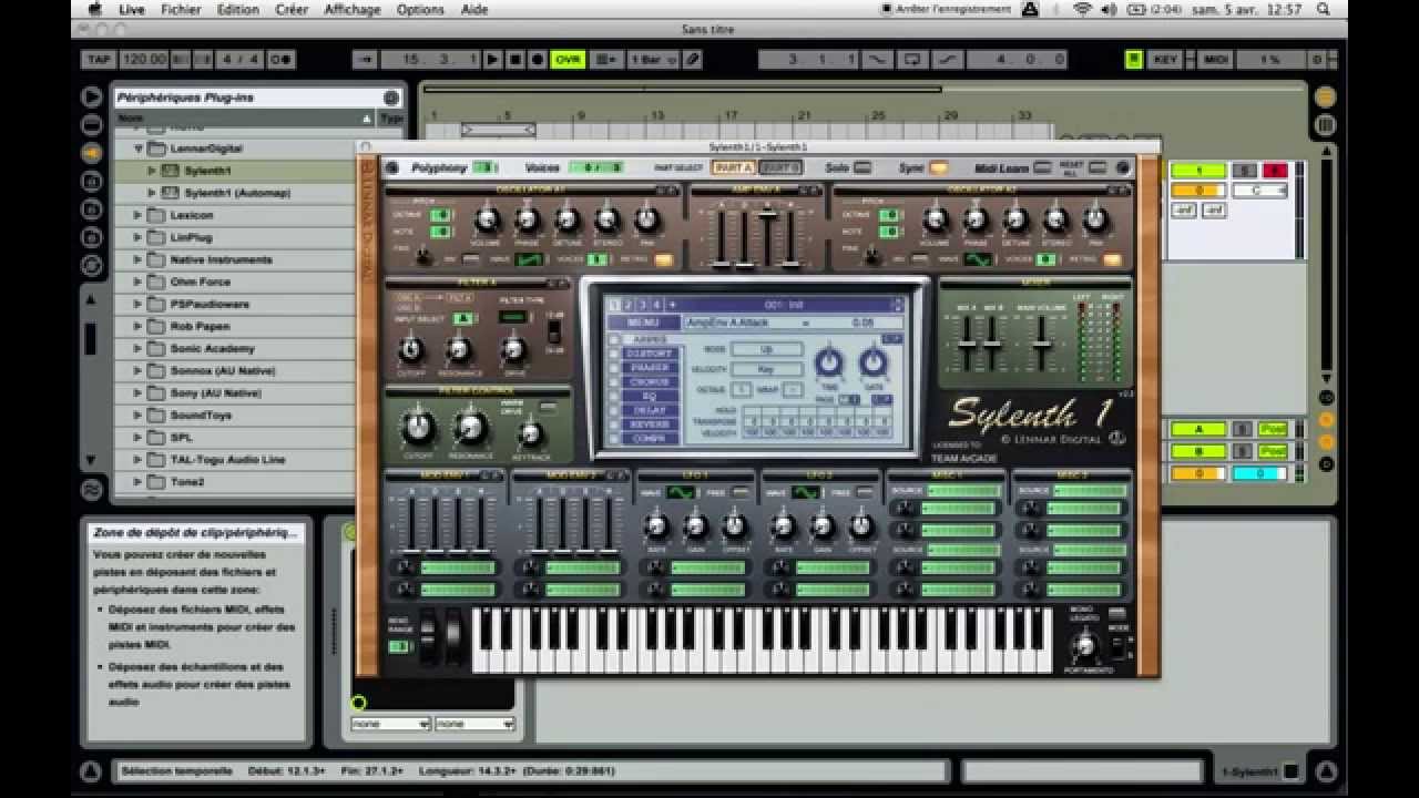 Assigner lfo cutoff Sylenth