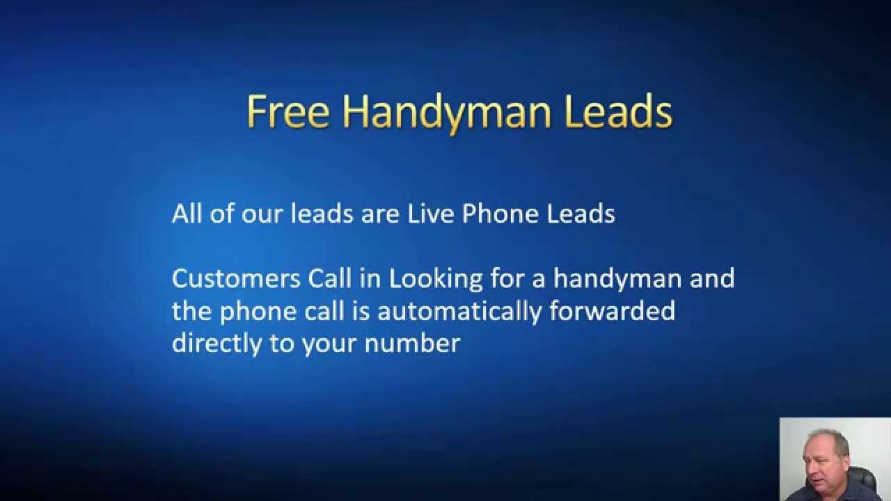 Free Handyman Leads Live Phone Leads for Handyman YouTube