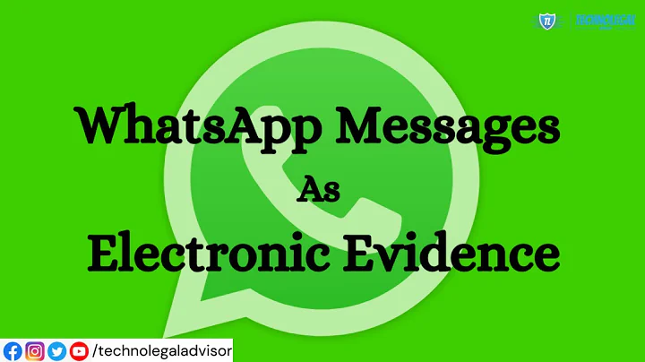 Can WhatsApp messages be used as evidence in court? | Electronic Evidence | Indian Evidence Act