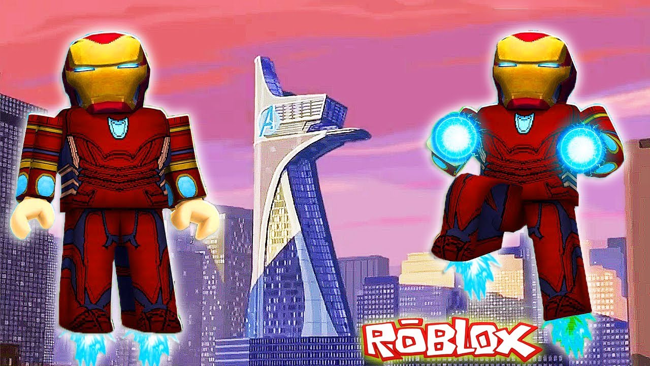 VIREI O HOMEM DE FERRO NO ROBLOX ! 