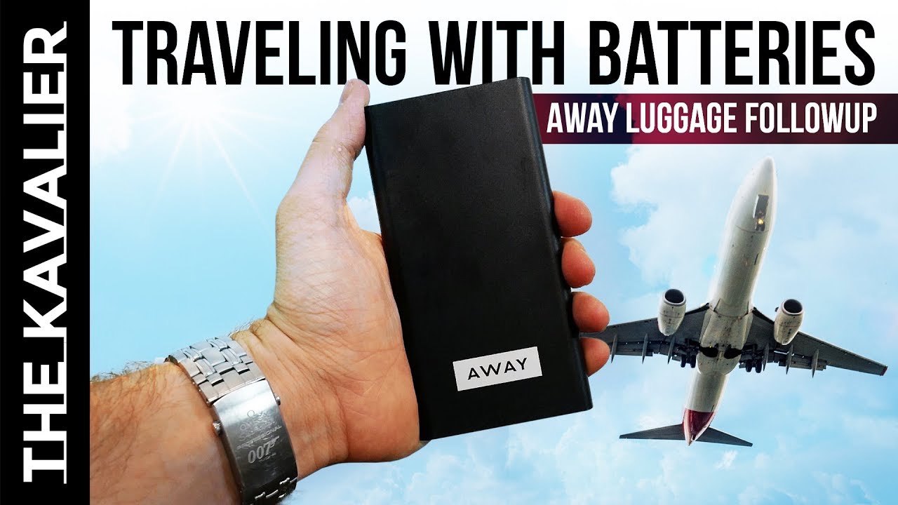 away travel luggage battery