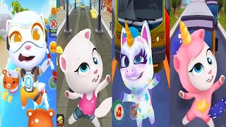 TALKING TOM GOLD RUN Chinese Version VS Talking tom jetski 3 VS Unicorn Runner 2. Magical Gameplay screenshot 1