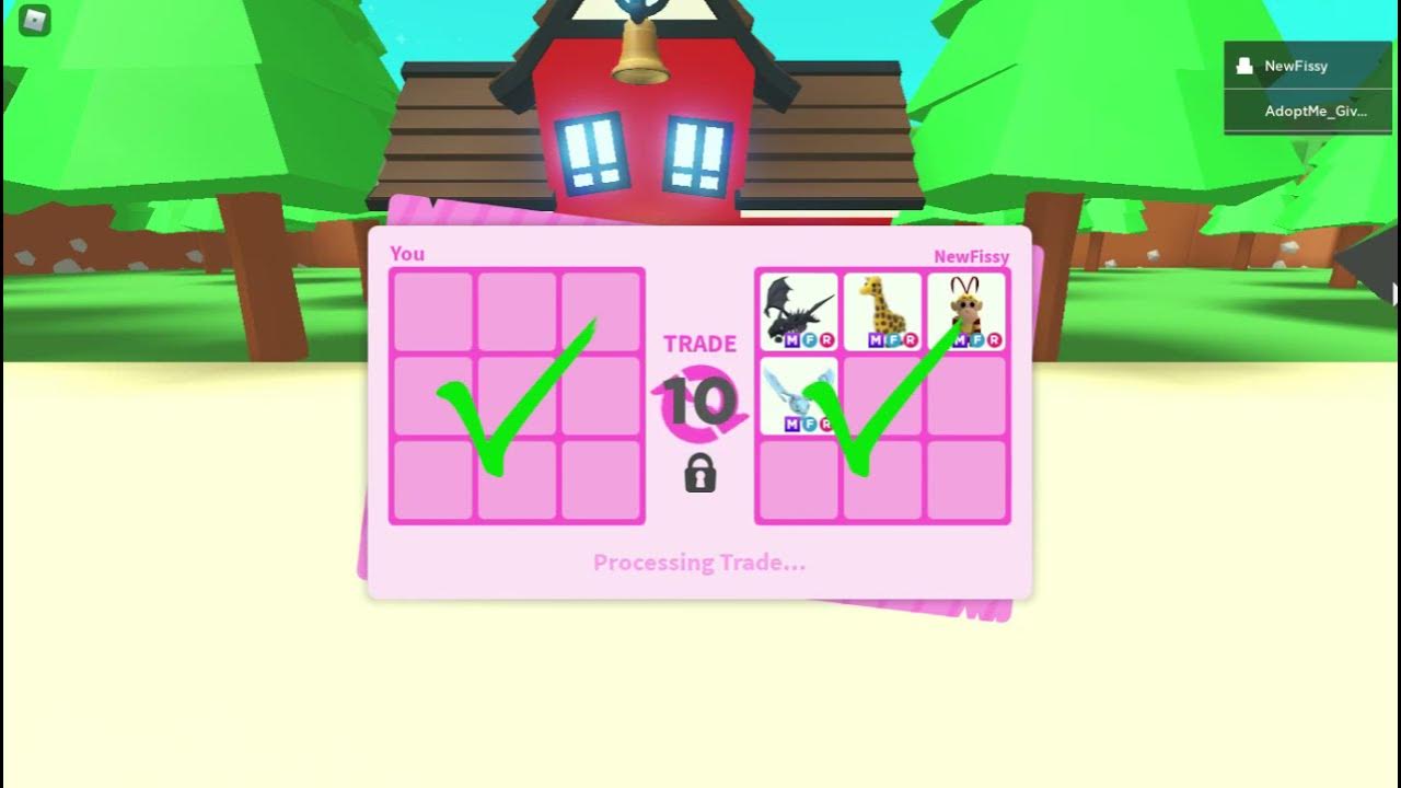 NEWFISSY (CREATOR OF ADOPT ME) WAS IN MY GAME AND HE GAVE ME FREE PETS