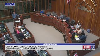 Greensboro City Council holds public hearing on proposed data center moratorium