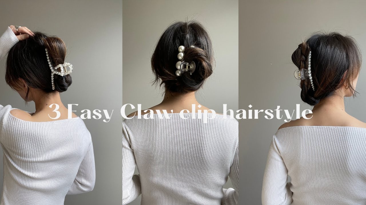 3 Easy 90s Claw clip hair styles (part 2) 