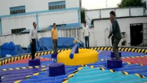 Inflatable Wipeout Eliminator Game