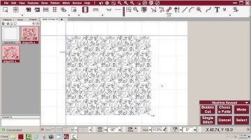 Setting up two pattern to quilt repeat Patterns e2e 1 30 2019