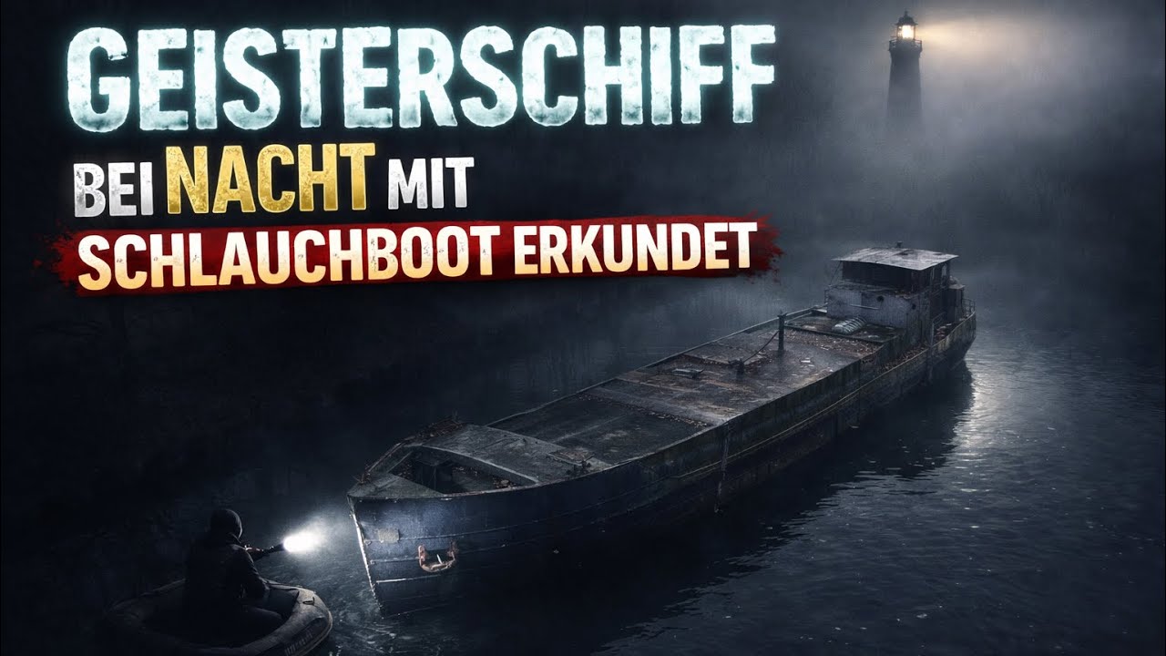 Lost Place auf dem Wasser - GEISTERSCHIFF bei Nacht erkundet