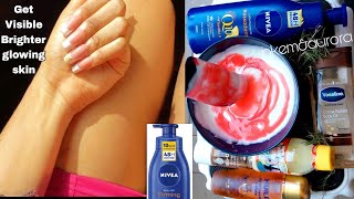 How to mix nivea q10 vitamin C lightening body lotion to get 5 shades lighter for dry skin