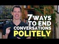 Polite Conversation Ending Techniques Quiz