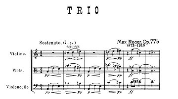 Max Reger - String Trio No. 1 in A Minor, Op. 77b