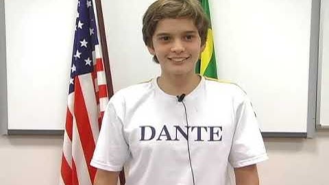 aluno do dante tenta falar em inglês