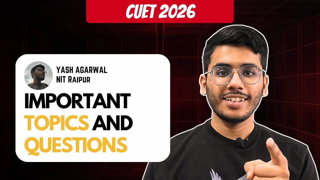 CUET PG 2026 - Important Topics and Questions 💯| CUET MCA 2026 Maths ...
