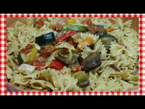 Roasted Vegetable Pasta Salad ~ Spring Pasta Salad Recipe ~ Tasty Easter Recipe ~ Noreen's Kitchen