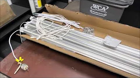 Barrina 8ft LED shop light unbox and demo