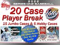 CASE #4 of 20 (JUMBO) - 2022 Topps Series 1 (20 CASE) PLAYER BREAK eBay 02/28/22