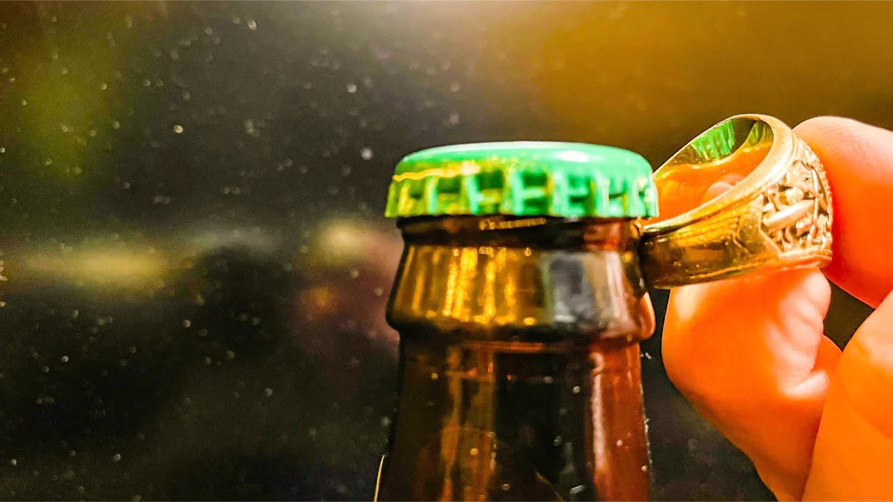 2 x ring bottle opener opens bottles soda cans beer bottle open 