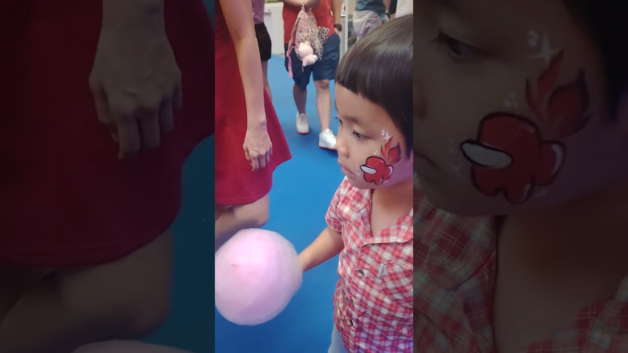 Face art, sand art at iproperty booth at Gurney Plaza then go Gurney bay skating