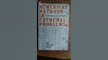Numerical Methods in Extremal Problems | The Soviet Classic for Optimization #numericalmethods