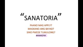 &quot;SANATORIA&quot;|DL.RILANCIO 2020|PAANO MAG APPLY???!