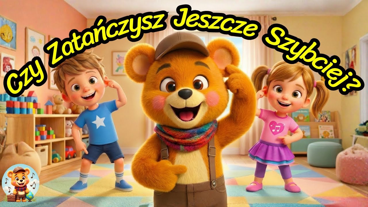 Uszka, Brzuszek i Kolanka – Piosenka Ruchowa Dla Dzieci | Zabawa Przy Muzyce