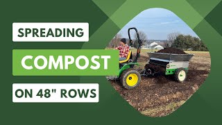2 Yard Straddle The Row Compost Spreader By Earth Turf