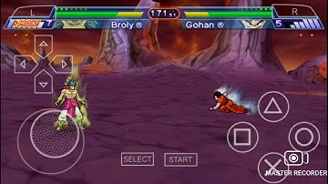dragon ball z shin budokai broly legendary super saiyan vs gohan ppsspp gameplay