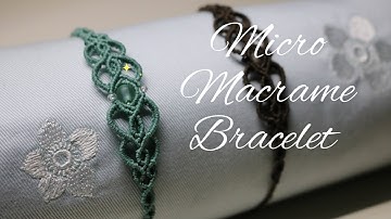 DIY Micro Macrame Bracelet / Elven Style #diybracelet #bracelet 