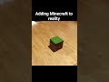 Adding Minecraft to reality #3d #blender #minecraft #cgi #vfx #reality #minecraft #footage