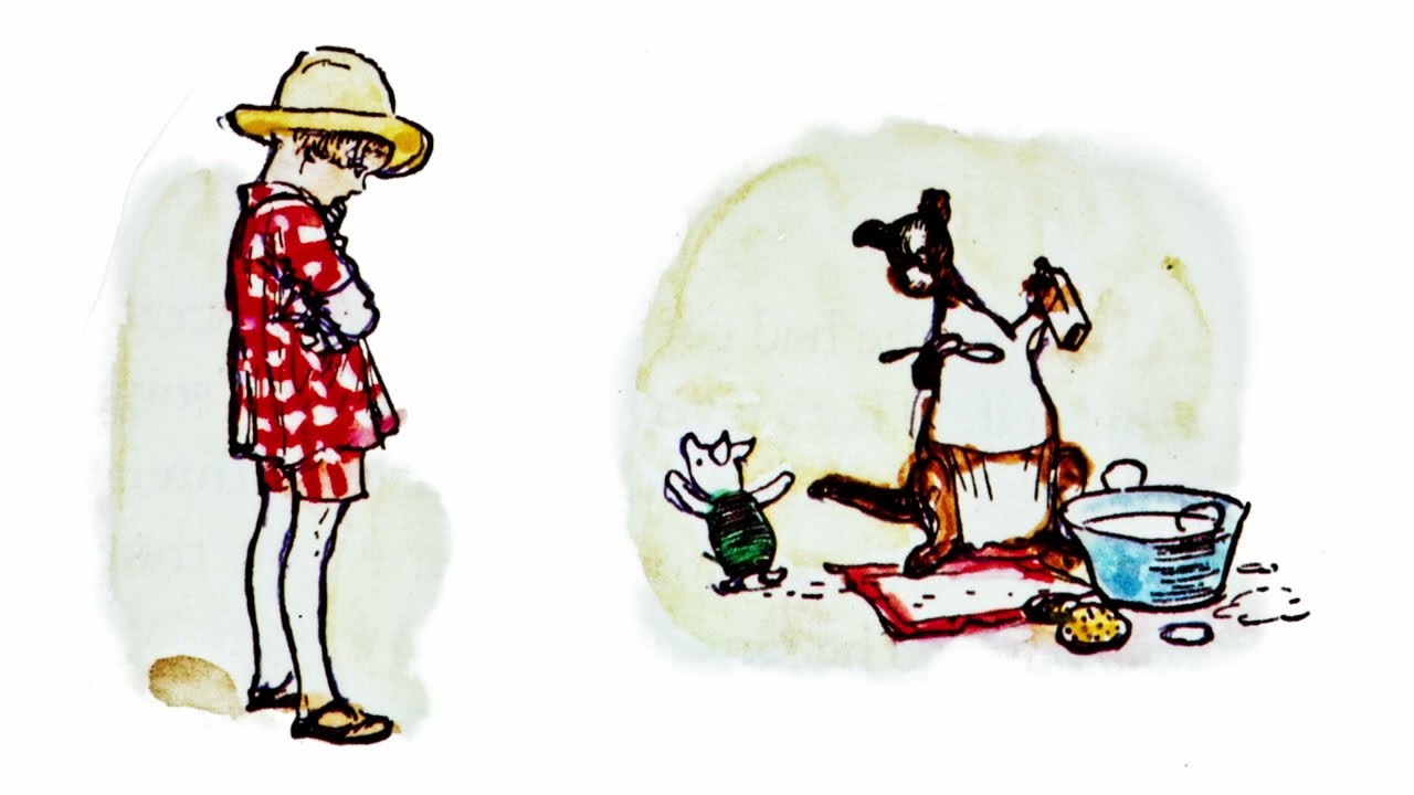 Winnie-the-Pooh Chapter 7 in which Kanga and Baby Roo come to the forest and Piglet has a bath,