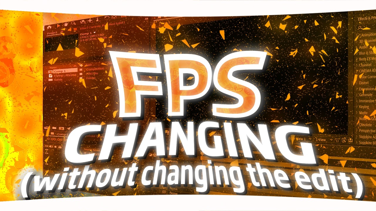 How To Change Fps On One Specific Clip | After Effects Tutorial - YouTube