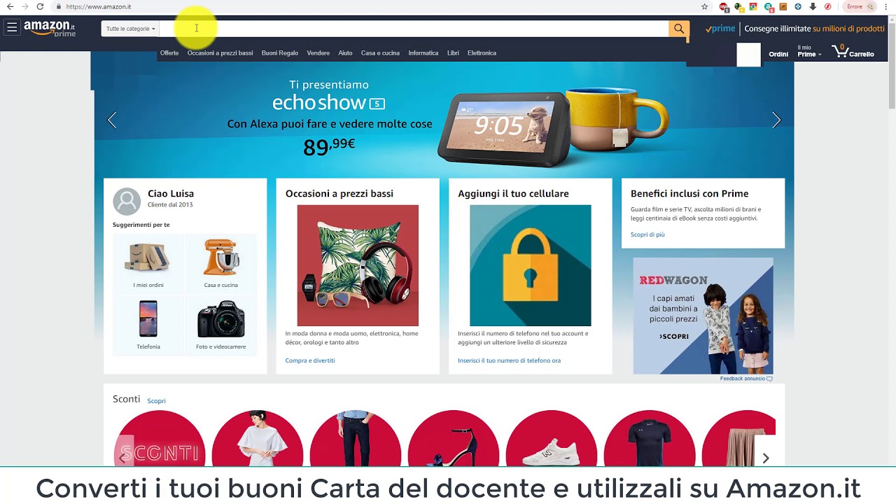 Come Convertire Bonus Docenti In Amazon