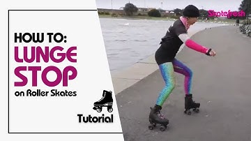 Tutorial: How to stop on roller-skates and quad skates using the Lunge Stop.