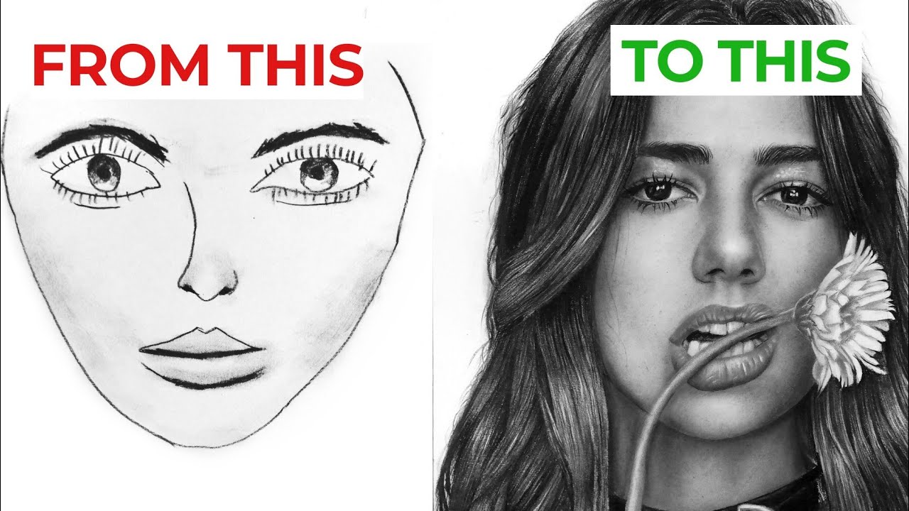 Drawing Faces 360 - Like you mean it! Full Step-by-Step by thesoulstinger -  Make better art