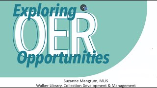 Exploring OER Opportunities