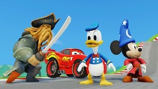 Mickey Mouse & Donald Duck Wheels On The Bus Go Round And Round Nursery Rhyme