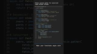 Python asyncio gather for concurrent tasks without threads