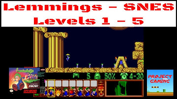 Lemmings | SNES | Levels 1 - 5