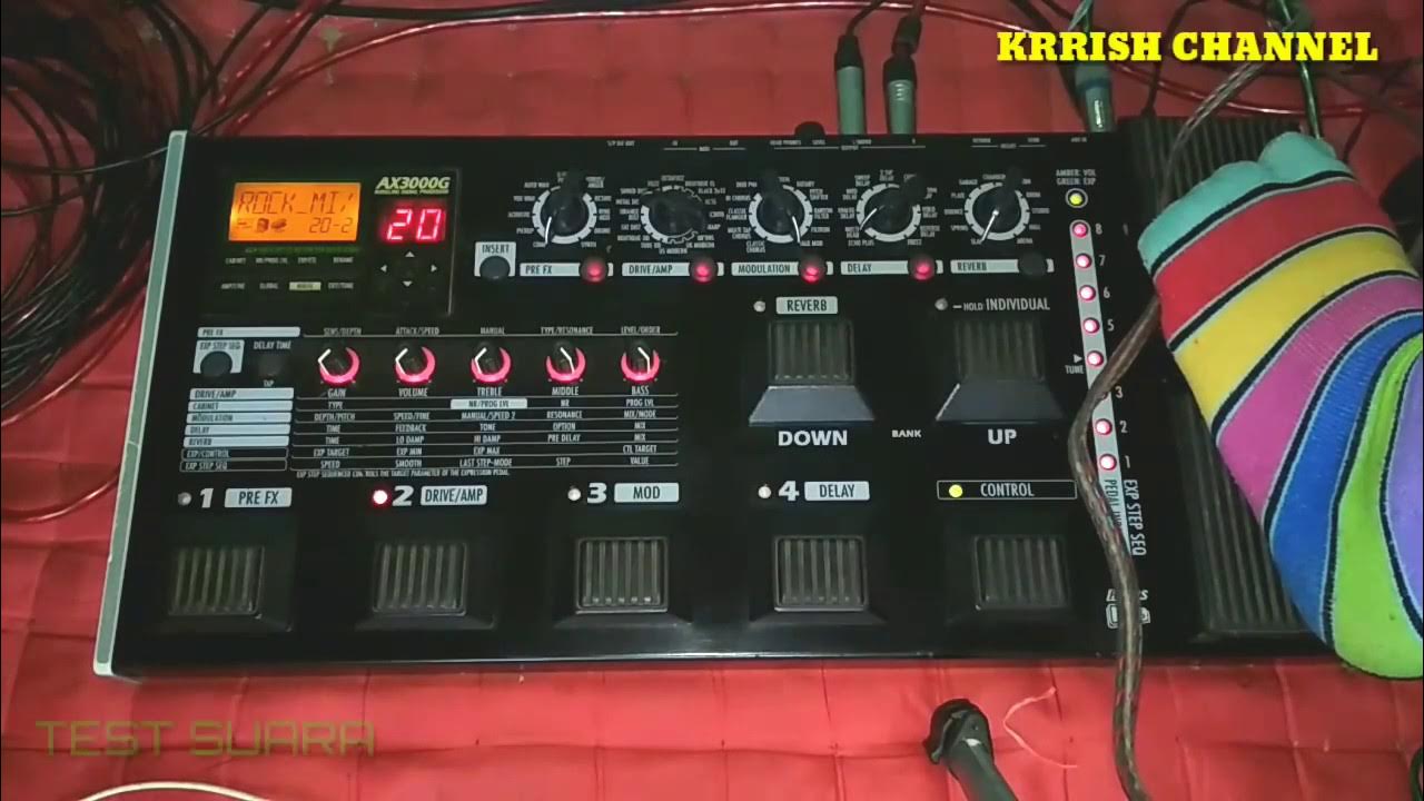 Tutorial Setting Led WAH ax3000g manual Pedal YouTube