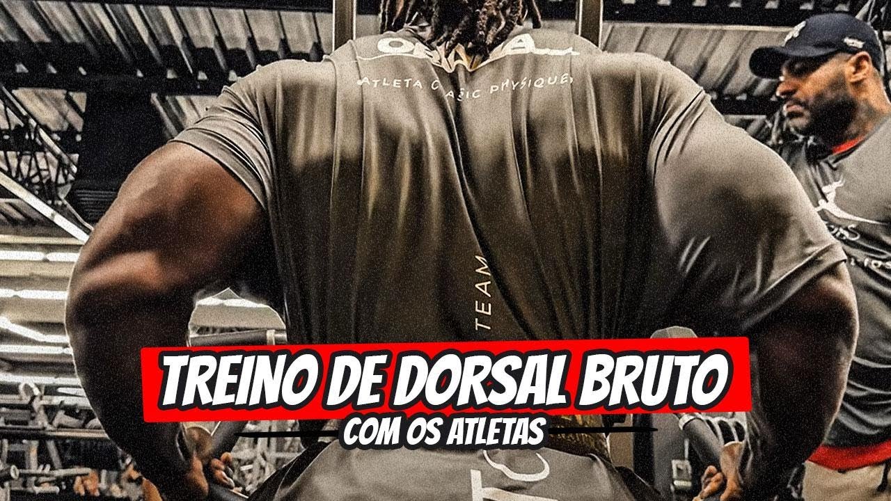Treino de dorsal bruto￼ com os Atletas 💪