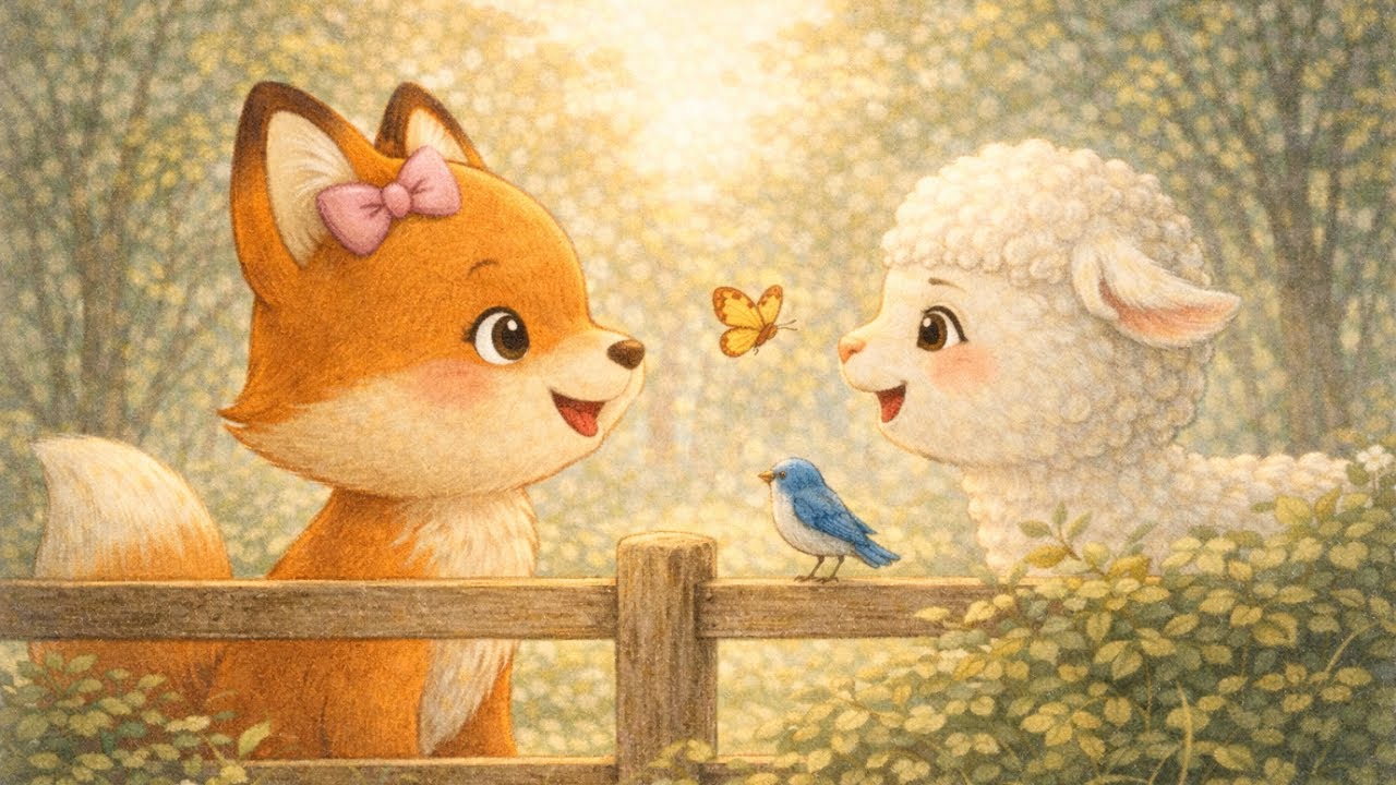 Priče za decu - Lisica Nina i malo jagnje | Bajkovito.co