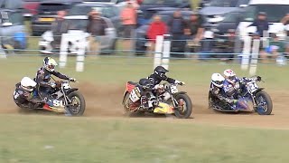 FANTASTIC 1000cc RH SIDECARS ON GRASS