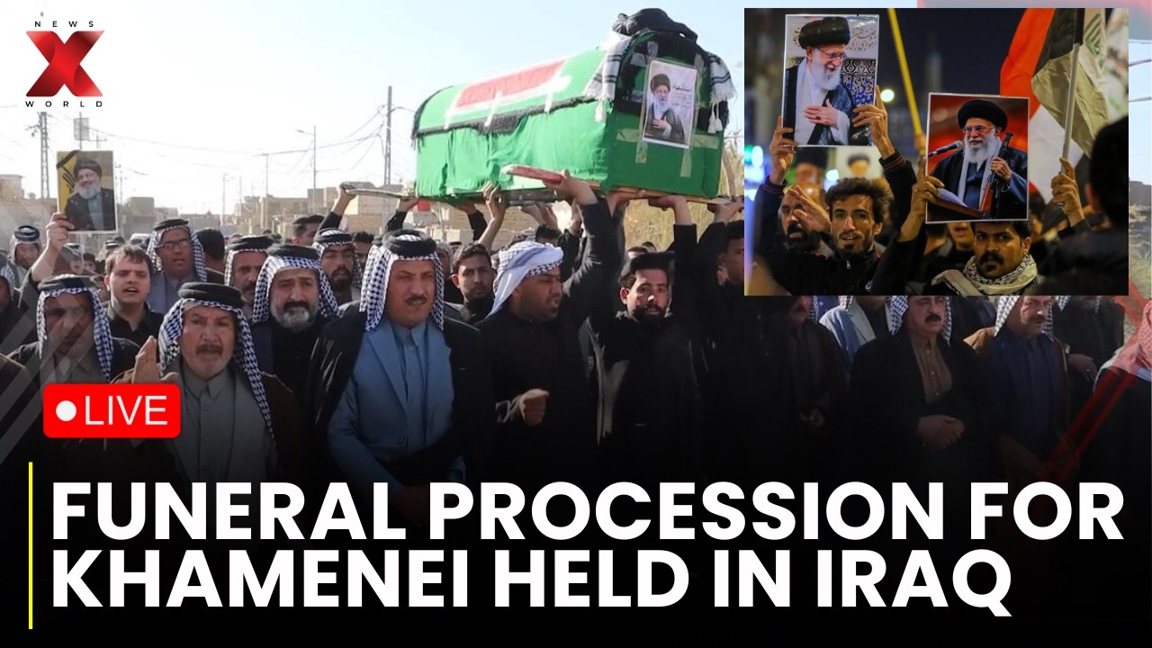 Khamenei Funeral Procession LIVE: Symbolic Procession For Iran’s Khamenei Held In Najaf, Iraq