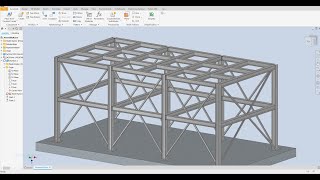 Autodesk Inventor 2023  Drawing Frame Design  Steel Structure Plant