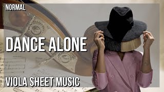 Viola Sheet Music: How to play Dance Alone by Sia & Kylie Minogue