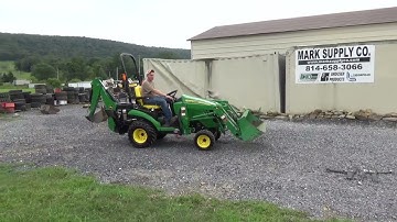 2016 John Deere 1025R Sub Compact Tractor Loader Backhoe 4X4 3 Point Hitch Diesel Only 275 Hours