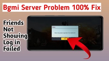 BGMI Server Problem fix 100%  | Bgmi server log in problem problem today