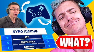 Ninja, Nick Eh 30 and Mongraal React to the new Fortnite Gyro Feature